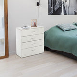 ZUN [FCH] Modern Simple 4-Drawer Dresser White 46356726