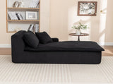 Left Armrest Chaise Lounge Chair Upholstered Sofa Bed No Assembly Required,Oversized Sleeper Chair W1170P333285