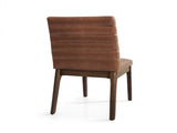 Upholstered Dining Chairs With Rubber Legs ,Light Brown 73471.00PUCOGN