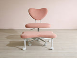 Meditation chair, an ergonomic cross-legged seating chair with lumbar support and a W3248P456664