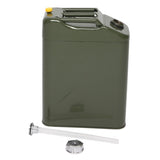 20L Standard Cold-rolled Plate Petrol Diesel Can Gasoline Bucket with Oil Pipe Army Green 86800077
