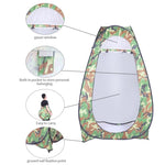 ZUN Pop Up Tent Instant Portable Shower Tent Outdoor Privacy Toilet & Changing Room 60014044