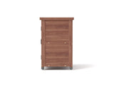 Potting Bench with Storage Cabinet and Metal Table Top for Outdoor Patio, Garden Furniture Wood 32240140