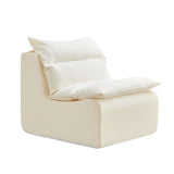 Accent Armless Chair Lazy Floor Seating, Leisure Accent Single Couch with Backrest Fireside Chair W876P236431