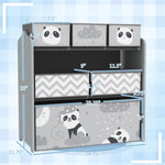 ZUN Grey toy organizer with storage box 57415544