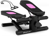 Mini Full Body Stepper - Resistance Bands Included, Adjustable Intensity, LCD Tracker 74668921
