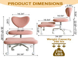 Meditation chair, an ergonomic cross-legged seating chair with lumbar support and a W3248P456664