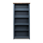 ZUN Bridgevine Home Nantucket 72 inch high 5-shelf Bookcase, No Assembly Required, Blue Denim and B108P160180