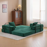 Floor,Compression Sofa,Convertible Floor Sofa Bed-with Pillow Back Support Armrest,Comfy Futon W3723P345018