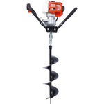 ZUN Post Hole Digger, 43cc Post Hole Digger, Gas Powered Earth Digger with 6&8" and absorber,Earth Auger W465109914