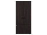 Armoire, 3 Doors, 3 Shelves, Walnut / Black Wengue B097P369450