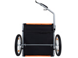 Large Folding Bike Trailer for Dogs 66LB Capacity All-Terrain Pet Carrier, Durable Steel Frame for 49685305