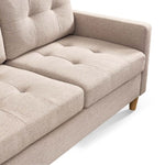 ZUN 87” Wide Modern Convertible Sofa & Chaise, L Shaped Tufted Fabric Couch, Reversible B082111419