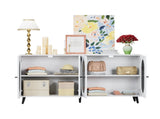 Modern Accent Sideboard Cabinet with Acrylic Doors, Freestanding Storage Cupboard Console Table for W578P186748
