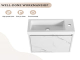 20'' Floating Wall-Mounted Bathroom Vanity with Resin Sink & Soft-Close Cabinet Door W999P143204