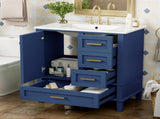 30" Bathroom Vanity , Modern Bathroom Cabinet with Sink Combo Set, Bathroom Storage Cabinet with a WF321698AAC