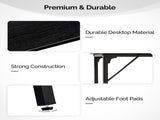 71-Inch Bar Table - 209 lbs Capacity Pub Height Table with Durable MDF Top & Metal Frame, 05021077