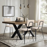 Set of 4 Modern Padded Dining Chairs for Kitchen Bar Office Chair, White 32595938