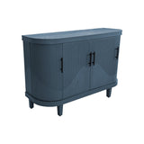 Modern Curved Sideboard 47.2-Inch Decorative Storage Cabinet Wooden Console Table Coffee Bar Cabinet W757P190337
