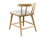Olivia Indoor Wooden Upholstered Counter Stool, Natural Finish with Beige Upholstery, Windsor Style, N775P346246N