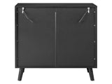 2-door shoe cabinet with high legs, internal 4-tier shelving, USB LED light strip, and 24-key 93886673
