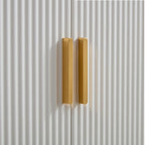 Sideboard Buffet cabinet with 4 doors and removable shelves, for living room, dining room, ivory W1705P179834