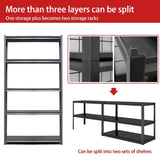 72"H 5 Tier Metal Shelves for Storage Shelving 2000LBS Heavy Duty Storage Shelves Adjustable 45922035