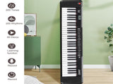 GEP-109 61 Key Lighting Keyboard with Piano Stand, Piano Bench, Built In 10694817