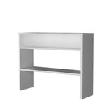 White Console Table with Open Storage B062P252154