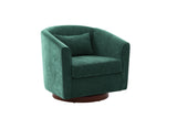 Swivel Accent Chair for Living Room, Sofa Chairs with Wood Base Side, Comfy Swivel Accent Chair with W2606P253944