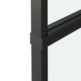 36 in. x 84 in. Glass Sliding Barn Door with 6FT Barn Door Hardware Kit & Soft Close 36675973