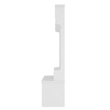 Modern Hallway Hall Tree Metal Hooks and Storage Space, Multi-Functional Entryway Coat Rack W1580P327014