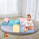 Soft Climb and Crawl Foam Playset 6 in 1, Soft Play Equipment Climb and Crawl Playground for TX307728AAH
