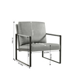 Lounge, living room, office or the reception area PVC leather accent arm chair with Extra thick W135958342