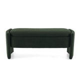 ZUN Elegant Long - shaped Storage Ottoman Bench of boucle material with Simple and Grand Design, Dark N769P227979M