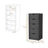 Dillon 5 Narrow Drawer Dresser, Tall Chest of Drawers B128P176103