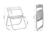 10 Pack Plastic Folding Chairs, Stackable Commercial Chairs, Portable Event Seats Indoor Outdoor for 43466408