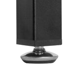 Nail Desk Folding Table, Black MDF Manicure Station w/ 2 Drawers & 1 Door Cabinet for Nail Art Salon 06078270