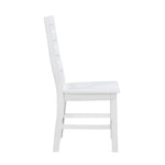 ZUN Contemporary White Finish Side Chairs Set of 2 Dining Wooden Kitchen Dining Furniture Casual Style B011P188442