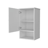 Carrizo Medicine Cabinet in Melamine With One Door, White B128P237145