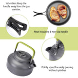 12Pcs Camping Cookware Set Camping Stove Aluminum Pot Pans Kit for Hiking Picnic Outdoor with Cup 74738060