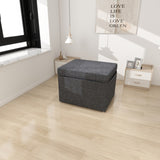 Folding Ottoman Bed with Adjustable Backrest, Modern Futon Couch, Convertible Chair into Sofa Bed W1935P256906