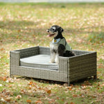 ZUN Dog Bed, Pet Bed, Pet Enclosures, Pet Outdoor Pet Patio Seasonal PE Wicker Pet W170390111