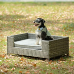 ZUN Dog Bed, Pet Bed, Pet Enclosures, Pet Outdoor Pet Patio Seasonal PE Wicker Pet 70118524