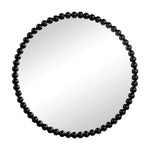 ZUN 32" Circle Mirror with Metal Beaded Frame, Wall Mirror for Living Room Bedroom Entryway W2078138953