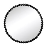 32" Circle Mirror with Metal Beaded Frame, Wall Mirror for Living Room Bedroom Entryway W2078138953