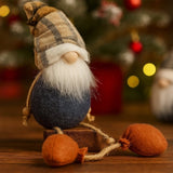3PCS Set Christmas Gnomes Decorations 4.3x4.3x20.1in Harvest & Thanksgiving Home Table Ornaments, 92599731