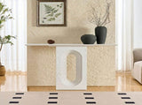Length 47.24 Inch Entryway Table for Living Room,Narrow Console Table with Unique Loopback Design, W2582P360922