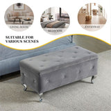 Tufted Storage Ottoman Bench For Bedroom End Of Bed Large Upholstered Storage Benches Footrest With W2268P146701