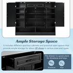 ZUN ON-TREND Sleek and Modern Shoe Cabinet Adjustable Shelves, Minimalist Shoe Storage Organizer WF304415AAB